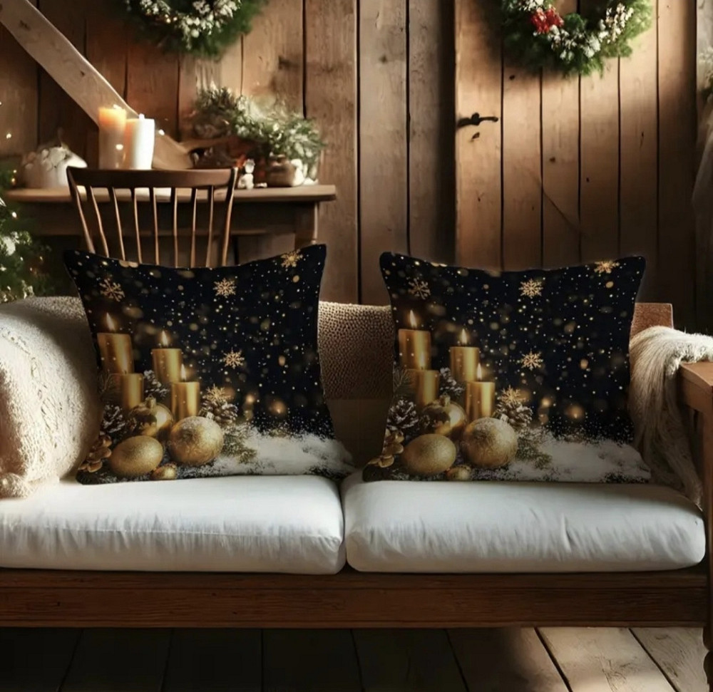 Комплект новорічних наволочок на подушки 2 шт Смела - изображение 3