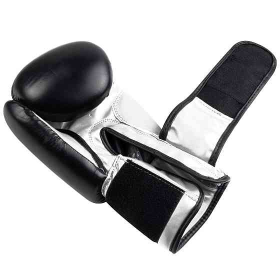 Боксерские перчатки PowerPlay 3004 Classic Черно-Белые 14 унций Киев