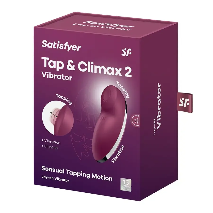 Вібростимулятор-пульсатор Satisfyer Tap & Climax 2 Red Львів - фото 7