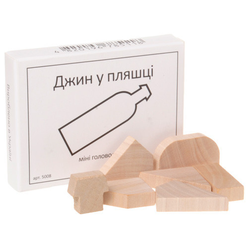 Мини головоломка Джин в бутылке Заморочка 5008G деревянная Винница - изображение 1