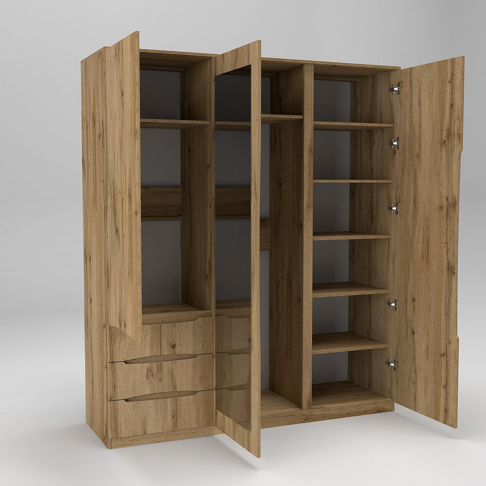 Шкаф Дельта 2, Дуб Аппалачи, 1800х550х2100 Львов - изображение 2