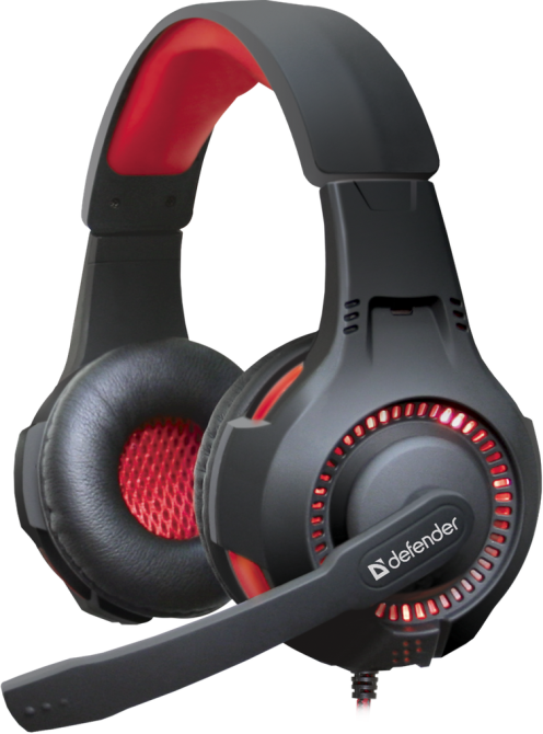 Гарнітура Defender Warhead G-450 Red-Black (64146) (6358195) Київ - фото 1