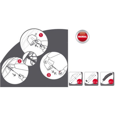 Зонт Knirps US.050 Neon Black (Kn95 0050 8395) Винница - изображение 3