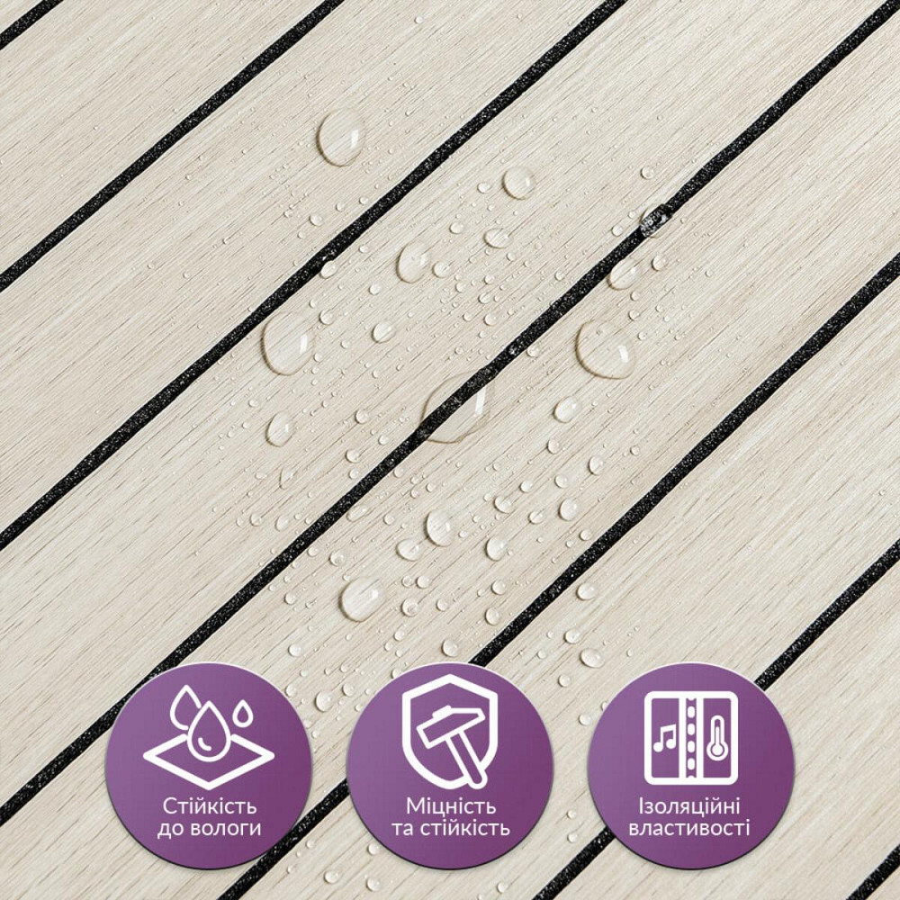 Покрытие виниловое самоклеющееся 3D рейки 600х600х2,8мм Дуб жемчужный песок SW-00002200 Киев - изображение 4