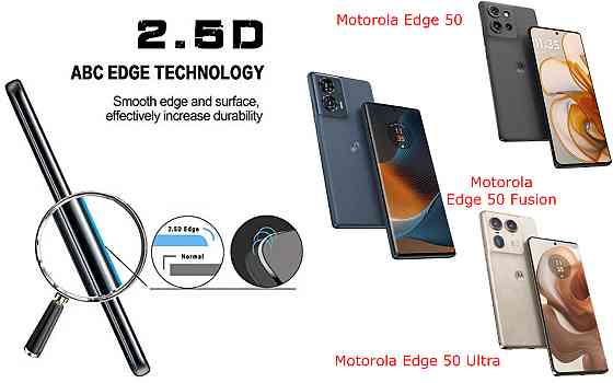Захисне скло ArmorGlass для Motorola Edge 50, Edge 50 Fusion, Edge 50 Ultra – стійке до подряпин та ударів Київ