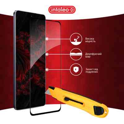 Стекло защитное Intaleo Full Glue Realme 13+ Black (1283126607523) Винница