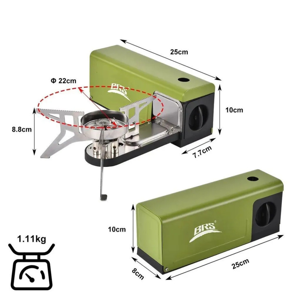 Газовая горелка BRS-97 зеленая Ровно - изображение 2