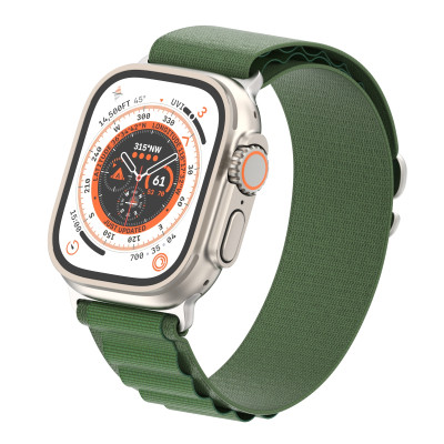 Ремінець до смарт-годинника Armorstandart Alpina Band для Apple Watch 49/46/45/44/42 (Series 1-3) Green (ARM64981) Вінниця - фото 4
