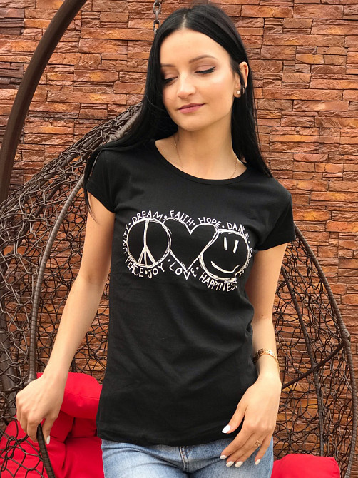 Жіноча футболка 44 чорний Київ - фото 1