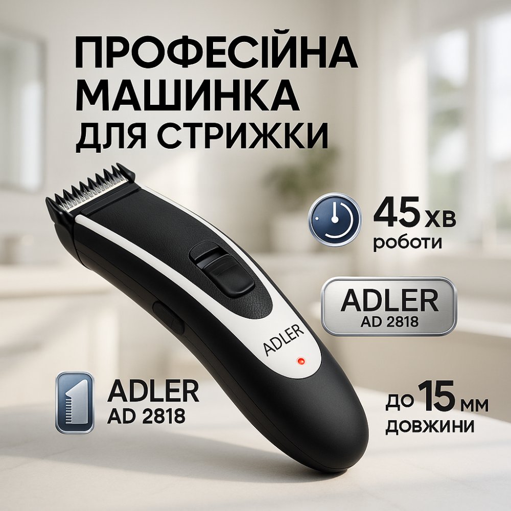 Професійна машинка для волосся, Набір для стрижки волосся на акумуляторі, Хороший бездротовий тример GD-53 Львів - фото 4