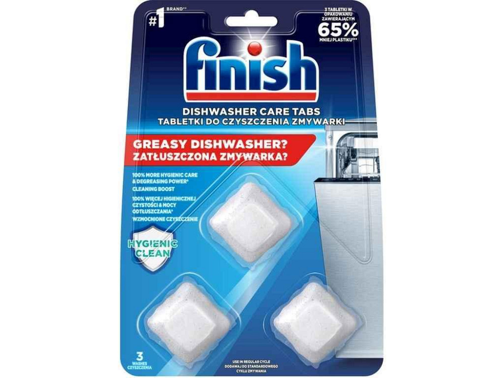 Засіб чистячий для посудомийних машин 3шт Dishwasher Cleaner ТМ FINISH Київ - фото 1