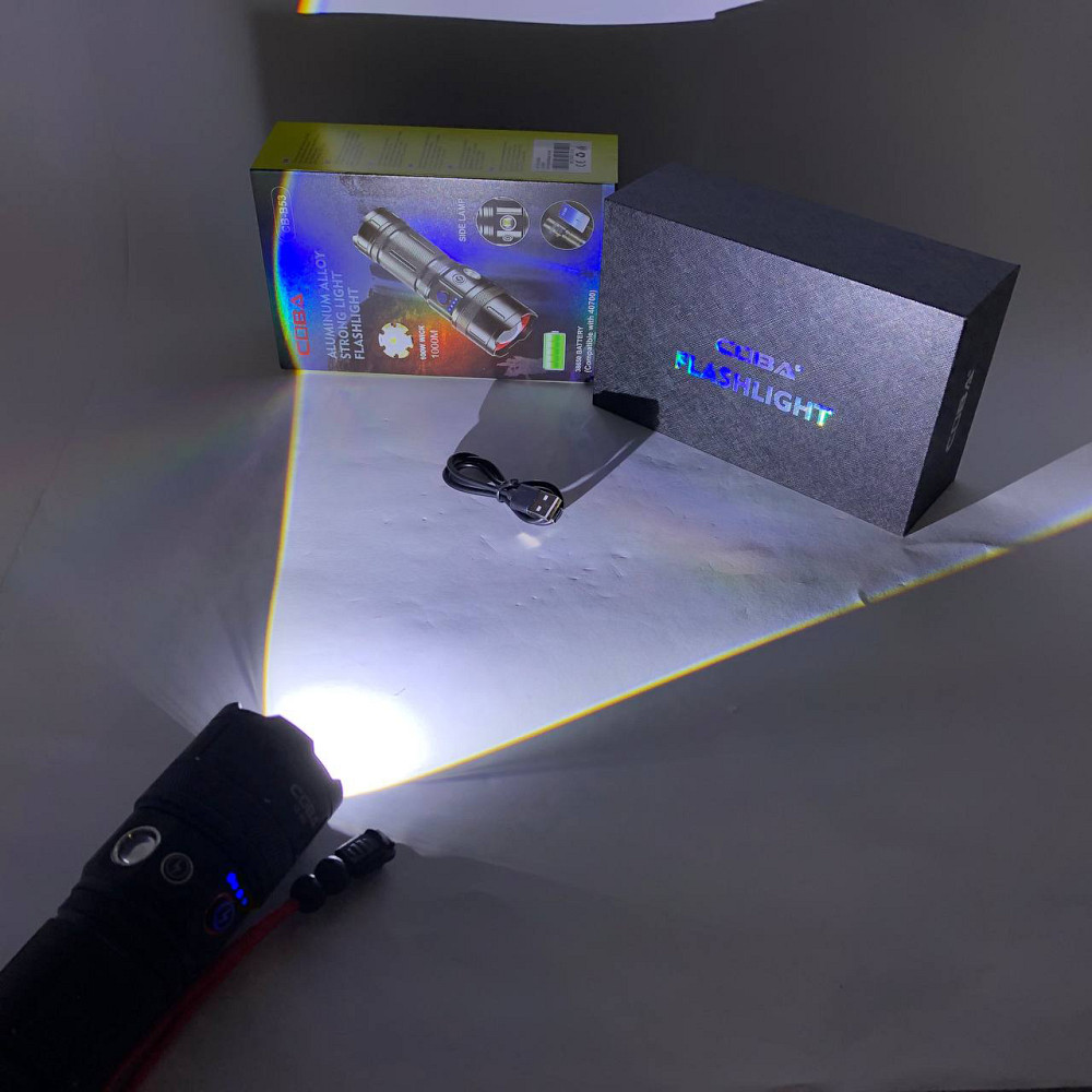 Потужний ручний ліхтар повербанк CB-B53-TG, Ручний ліхтар з високою яскравістю, Ліхтарик на всі випадки KB-74 Львів - фото 15