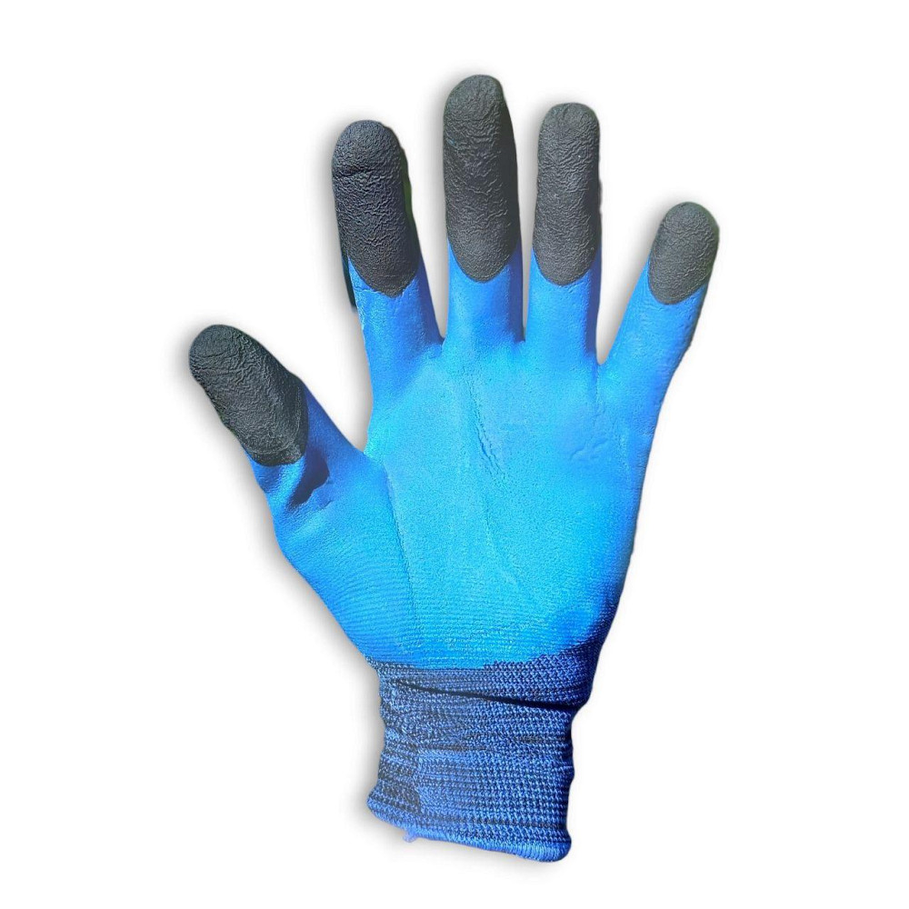 Рукавички робочі чорний палець піна No300 темно-сині Харків - фото 3
