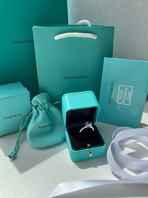 Tiffany / Тіффані подарункове паковання під кільце — коробочка, зовнішня коробочка, пакет, мішечок, протирка для срібла Одеса - фото 1