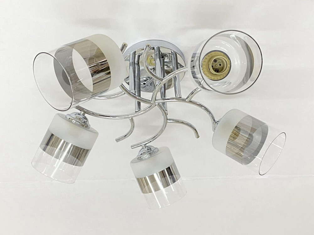 VALESO Стельова Люстра на 5 плафонів VALESO 6978B/5 (Хром) Коломия - фото 1