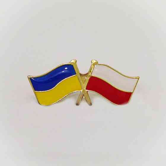 Значок нагрудний Україна-Польща Київ