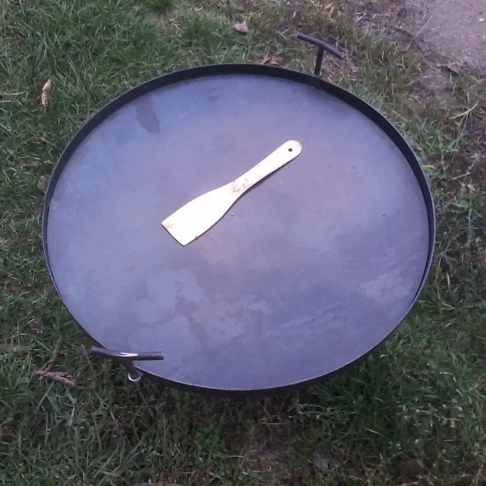 Сковорода з диска борони для багаття 50 см для пікніка, диск для смаження Київ - фото 4