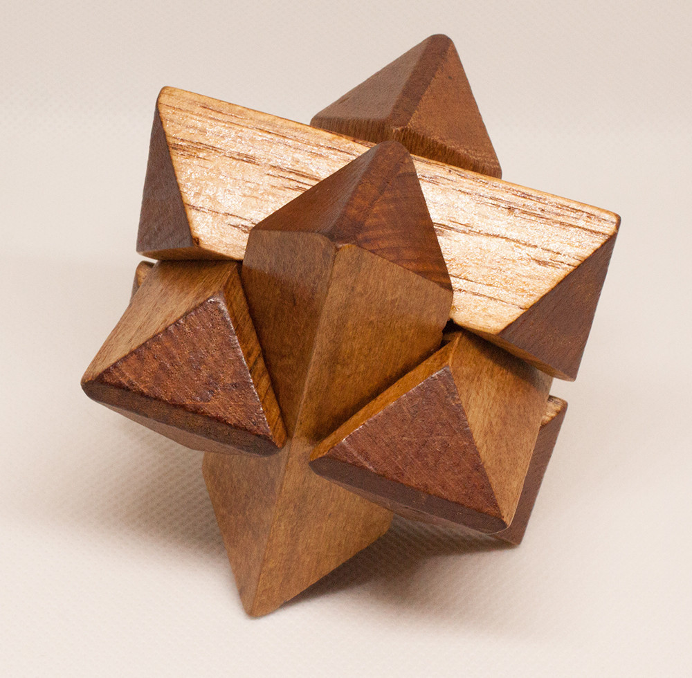 Набір з 3 дерев'яних головоломок-антистресів різного рівня складності Рівне - фото 2