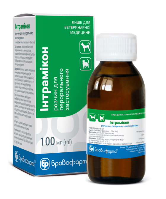 Интрамикон 100 мл флакон Бровафарма (срок годности до 10,2026 г) Винница - изображение 1