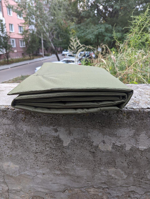 Каремат тактичний складний сидіння піддупник бистроз'ємний Hotass 165×45 см Олива Днепр - изображение 7