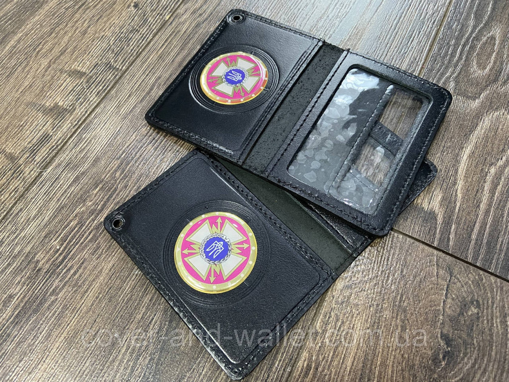 Шкіряна обкладинка ДССЗЗІ держспецзв'язок з пластиковим шевроном Київ - фото 4