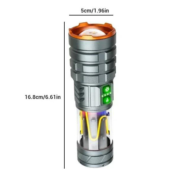 Ручний ліхтар YEMAO YM-G580, 2500LM, 30 W LED, 1*26650 акум, TYPE-C Дніпро - фото 7