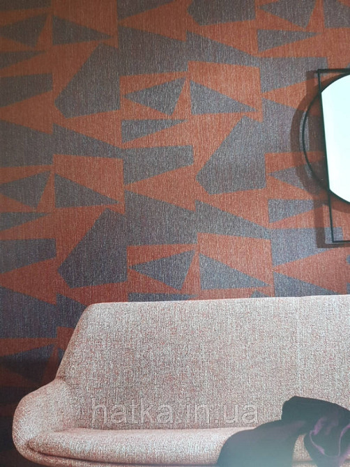 Обои виниловые на флизелине Marburg 31820 New modern геометрические фигуры абстракция бордовые сиреневые Киев - изображение 1