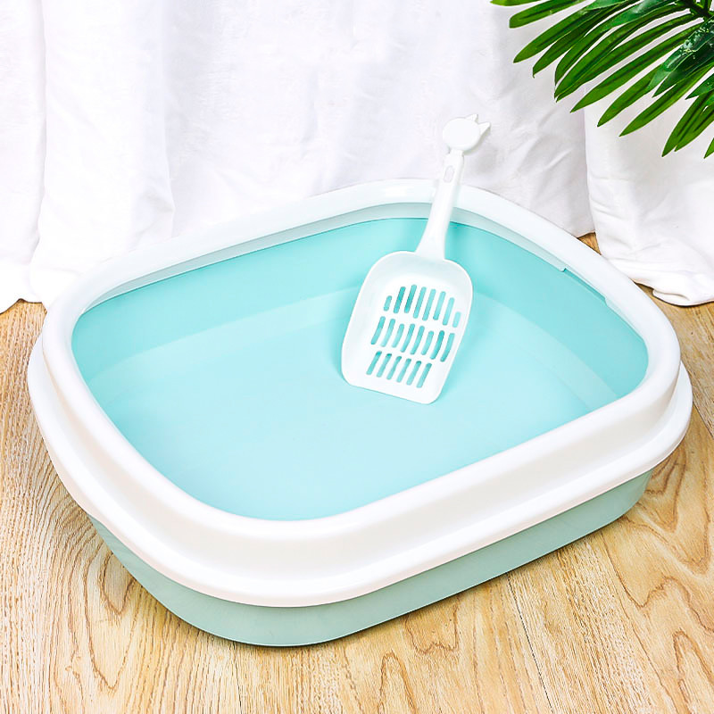 Туалет лоток для кошек с лопаткой Taotaopets 225501 46*38*13 см Blue Киев - изображение 2