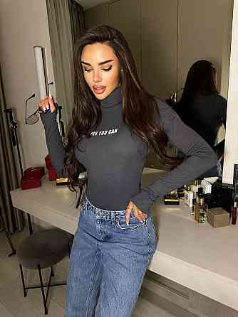 Жіночий стильний теплий боді джерсі з начосом Графіт, 44/46 Одеса