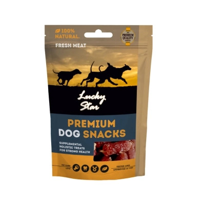 Лакомство для собак Lucky Star Мягкие куриные колбаски ≈4 см 85 г (4820111434268) Винница - изображение 2