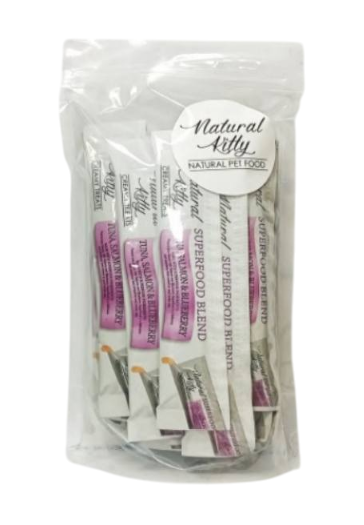 Крем-снеки для кошек Natural Kitty Creamy со вкусом тунца, лосося и черники 24 шт х 12 г Винница - изображение 2