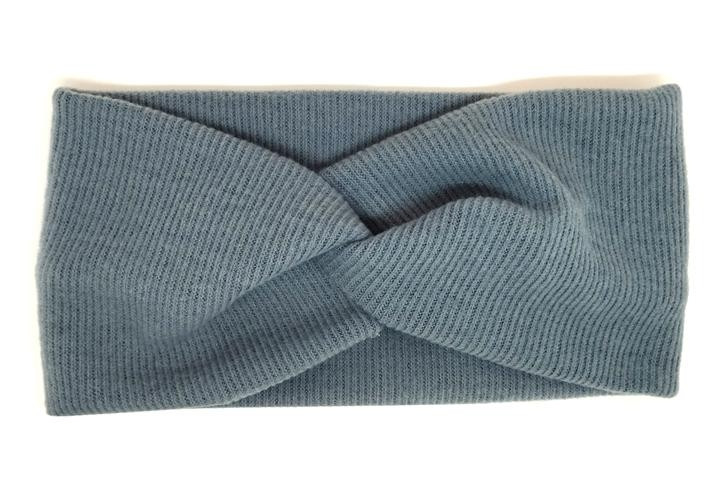 Пов'язка на голову ангорка темно-сіра Київ - фото 1