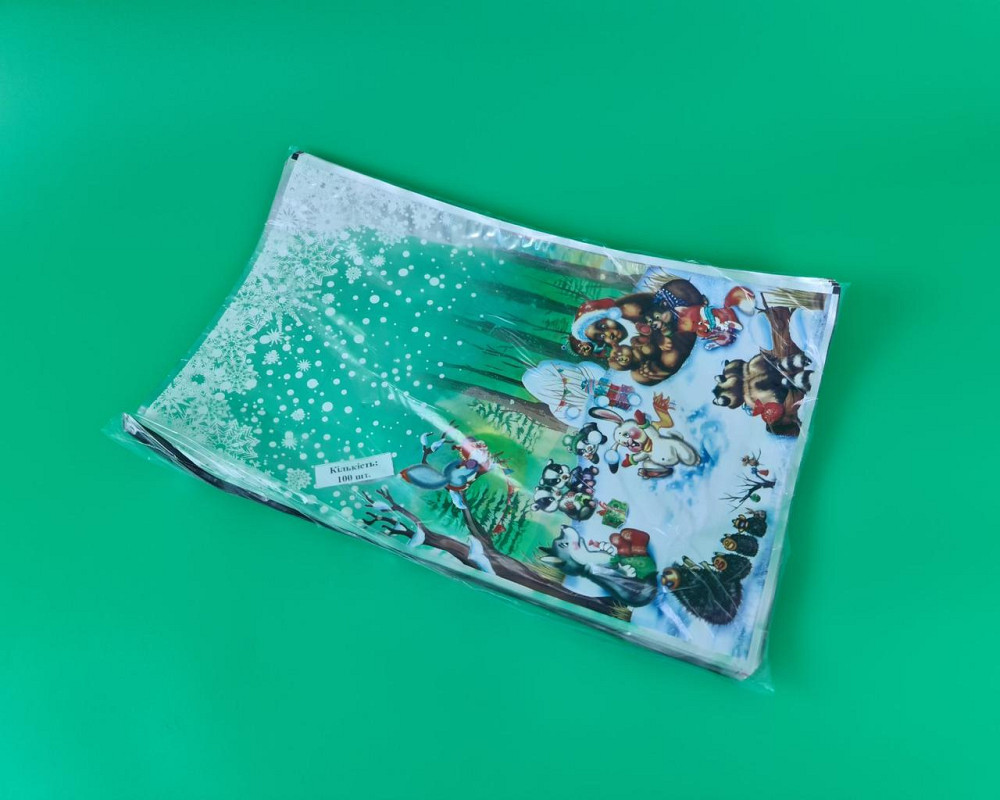 Фольгований пакет Н.Г (25*40) No25 Новий рік у лісі (100 шт.) Харків - фото 4