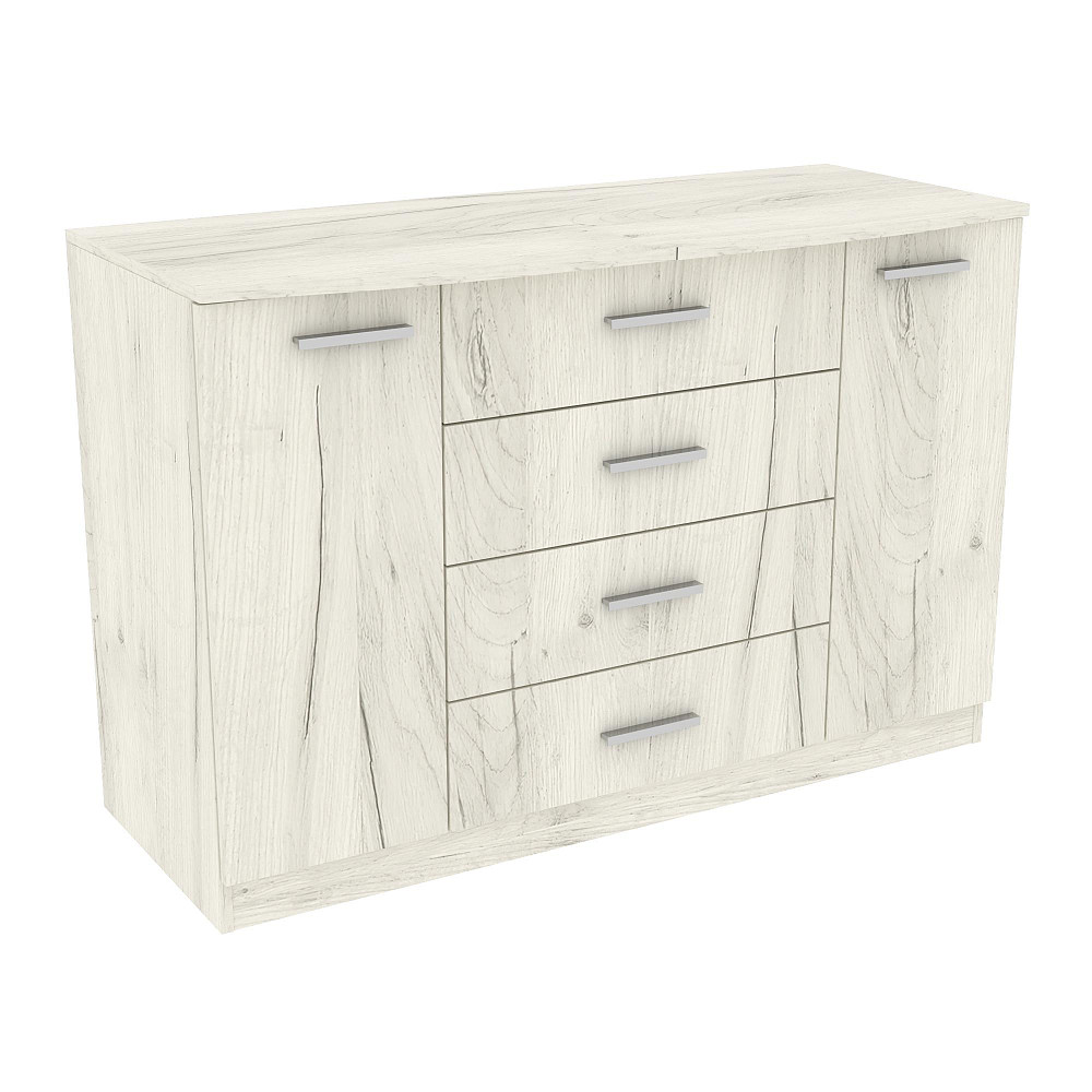 Комод №3, Дуб Крафт Білий, 1200/500/800 Львів - фото 1