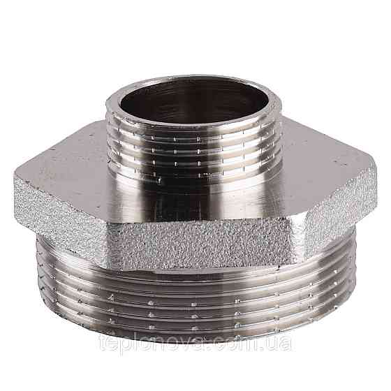 Ниппель редукционный никелированный 2″НР х 1″НР штампованный А0543А(нк) VA Черновцы