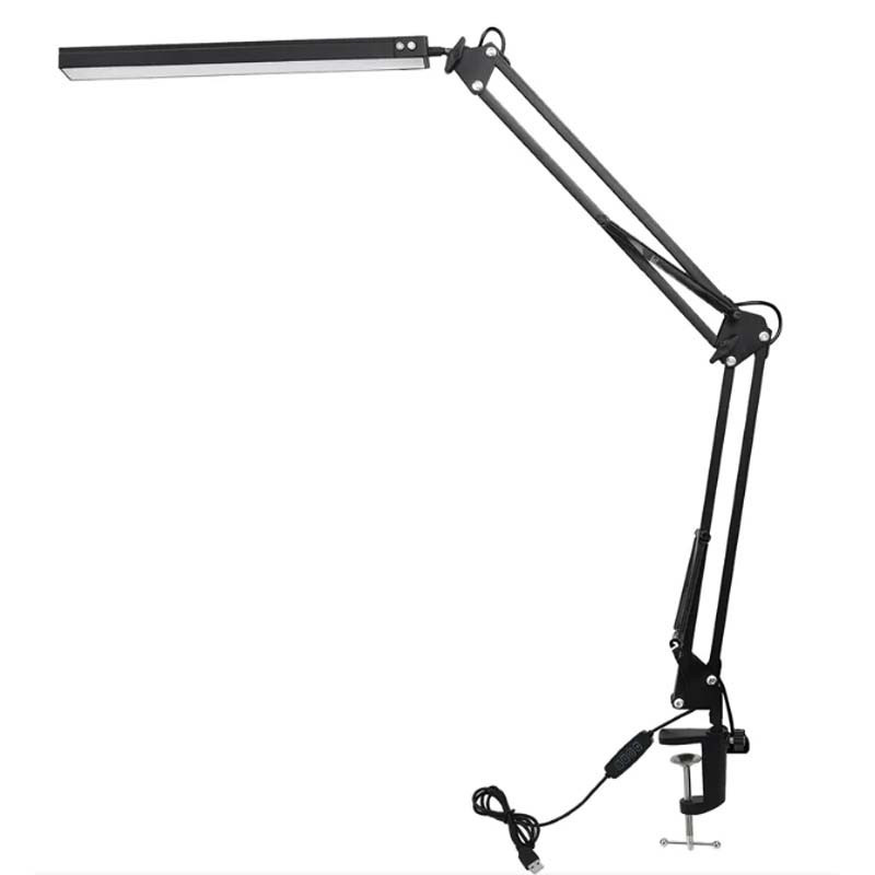 Настільна LED-лампа на струбцині, 10 Вт, чорна Київ - фото 5