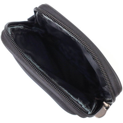 Сумка Vintage На пояс з натуральної шкіри Чорна (21481) Вінниця - фото 3