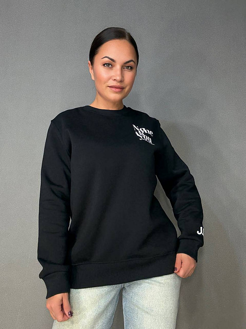 Світшот жіночий Pepper&mint 23-18 утеплений фліс чорний, чорний, M Київ - фото 20