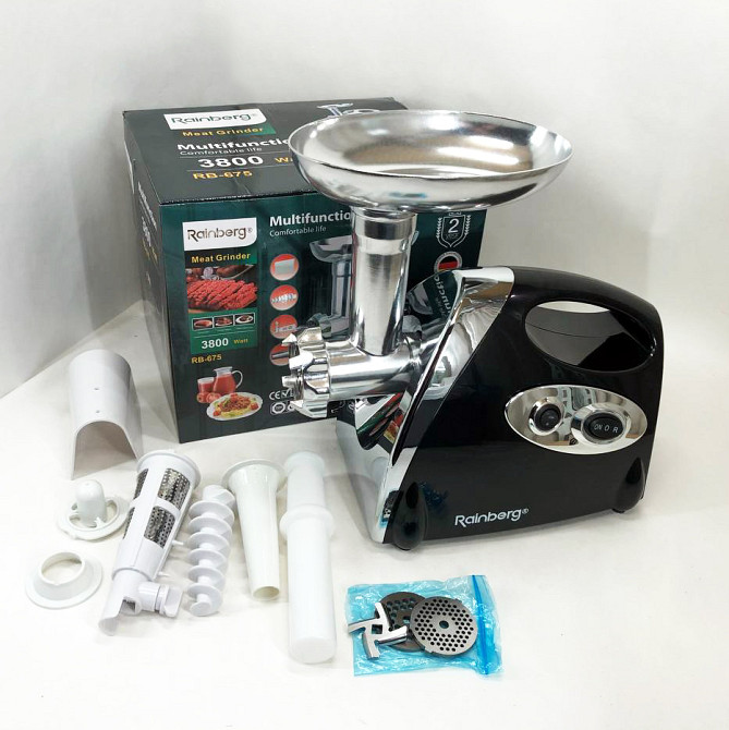 Портативная мясорубка для кухни Rainberg RB-675 3800 Вт, Электромясорубки для дома профессиональные XA-47 Львов - изображение 19
