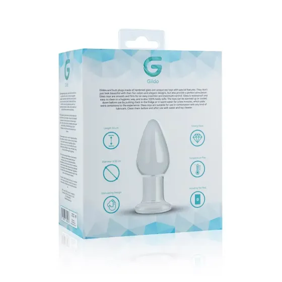 Скляна анальна пробка Gildo Glass Buttplug No. 24 Львів