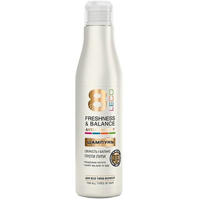 Шампунь Leco 8 Свежесть и баланс против перхоти 250 мл (XL 40029) Винница - изображение 1