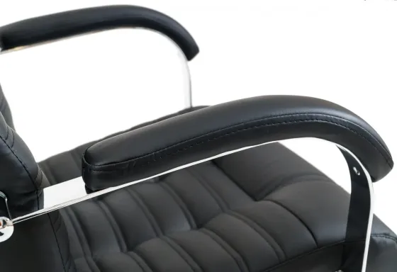 Офісне Крісло Керівника Richman Atlant Fly 2230 Хром М2 AnyFix Чорний Київ