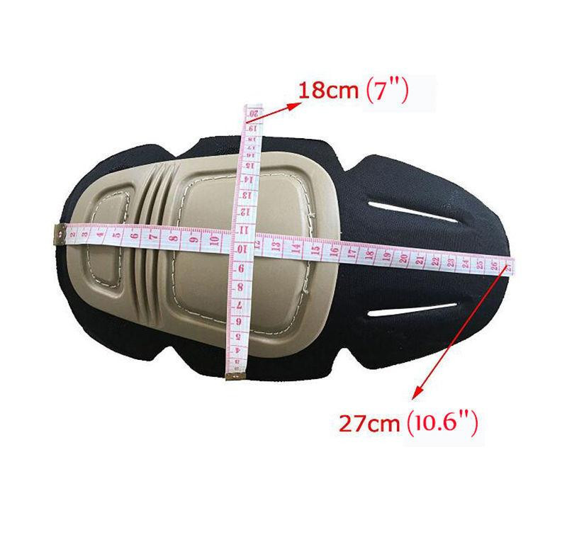 Комплект захисту Наколінники + налокотники Combat із удароміцного пластику (Коричневий) Київ - фото 4