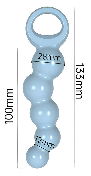 Анальные бусы Meleon Anal Beads  AP-27 Sex Aura Киев - изображение 3