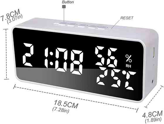 Цифровий настільний світлодіодний будильник irfora lt8006 Луцьк