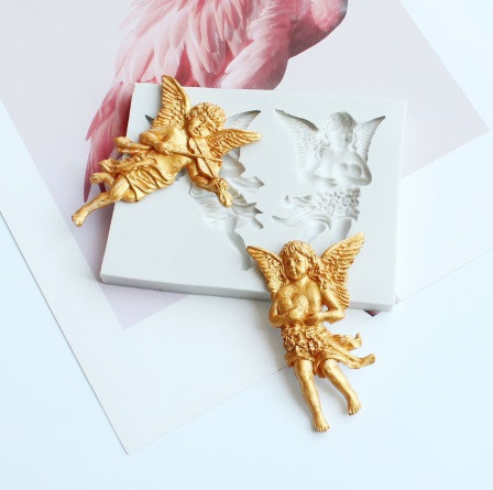 Кондитерский молд Ангелы 106 на 79 мм серый Киев - изображение 1