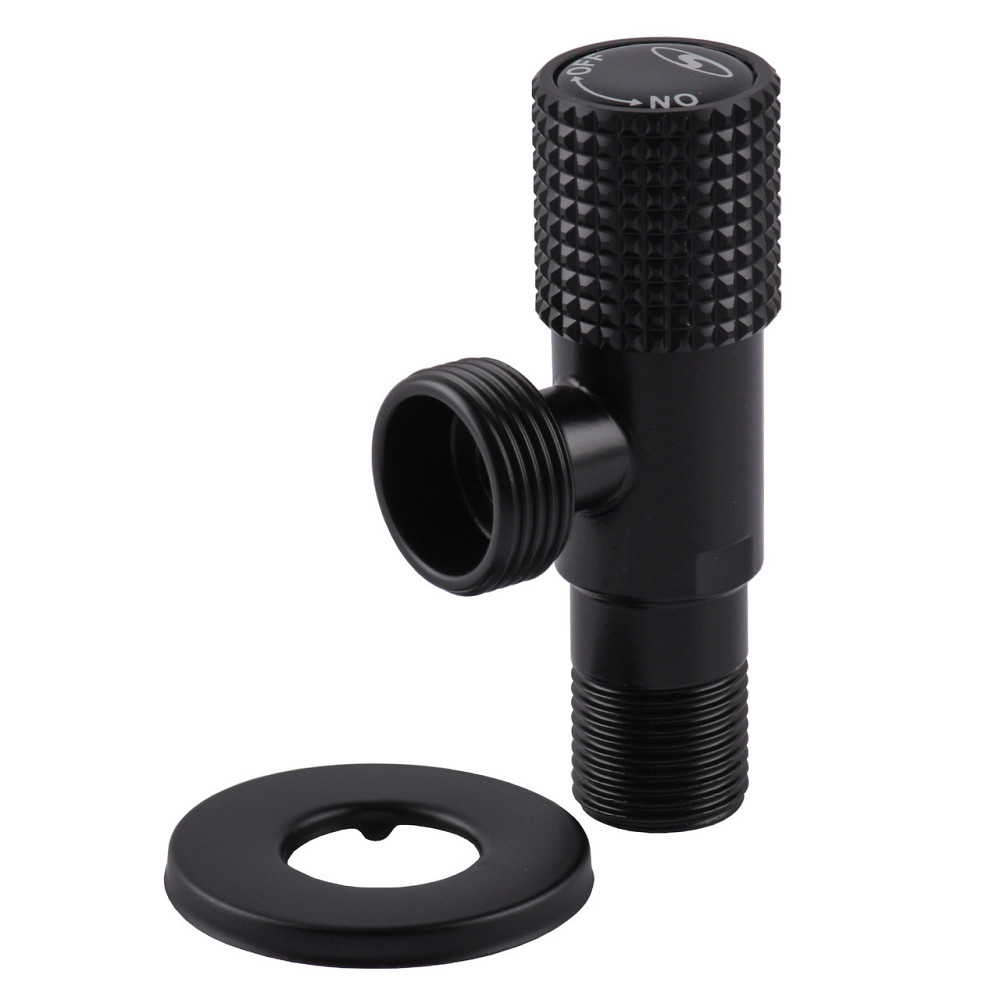 Кран кутовий кераміка SOLOMON EXCLUSIVE 1/2″X3/4″ 989 BB (BLACK/BLACK) ( 1шт.) Киев - изображение 1