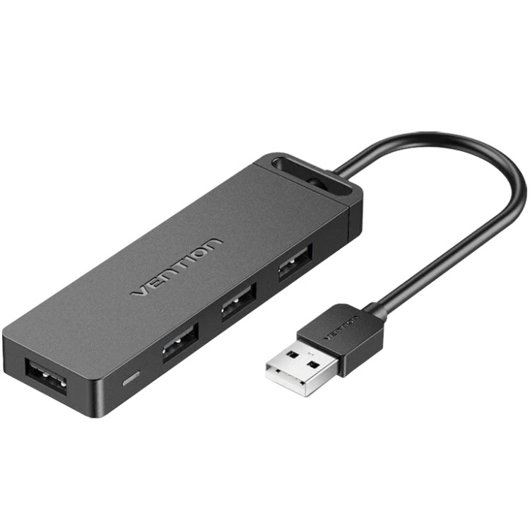 Хаб USB 2.0 -> 4xUSB 2.0, 0.15м, Black Vention Винница - изображение 1