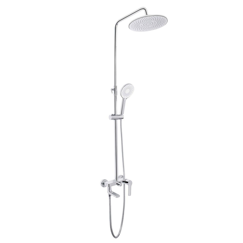 Душова система універсальна Qtap Taurus на три споживачі (з виливом) QTTAU111CRM45665 Chrome Київ - фото 1