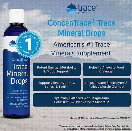 Минералы в каплях Trace Minerals Research Trace Mineral Drops 118 мл Киев